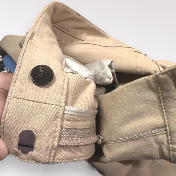 Theory | 6 Women’s Stretch Khaki Beige Tan Work Pants Comfy Soft Everyday Casual - Picture 7 of 12